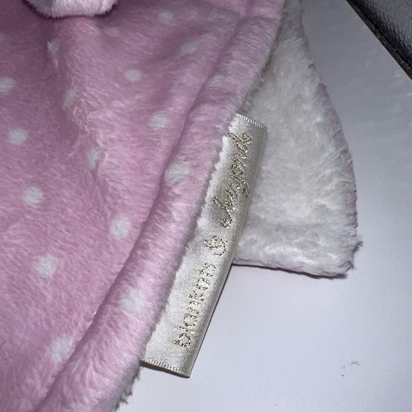 Blankets and Beyond Pink Bunny Rabbit Baby Blanket Lovey 13" NEW. HTF - Picture 3 of 10